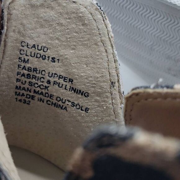 Steve Madden Women Claud Wedge Sneaker Ankle Boots Animal Print Size 5 - Picture 4 of 7